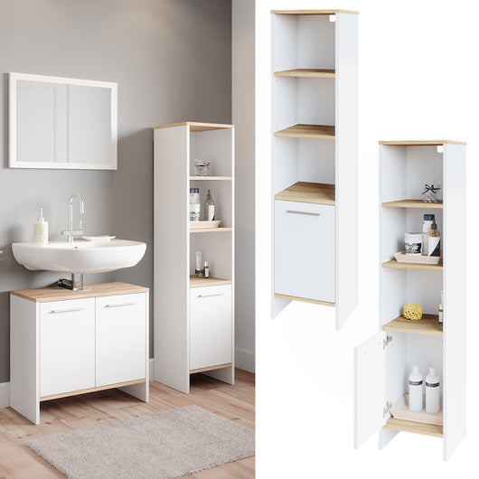 Vicco Mobile bagno alto Bianco 32 x 136.6 cm