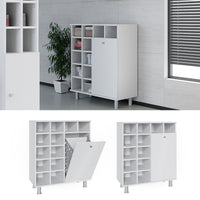 Vicco Armadietto da bagno con portabiancheria Bianco 78.4 x 91.6 cm