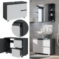 Vicco Mobile sottolavabo per bagno Antracite/bianco 80 x 60.8 cm