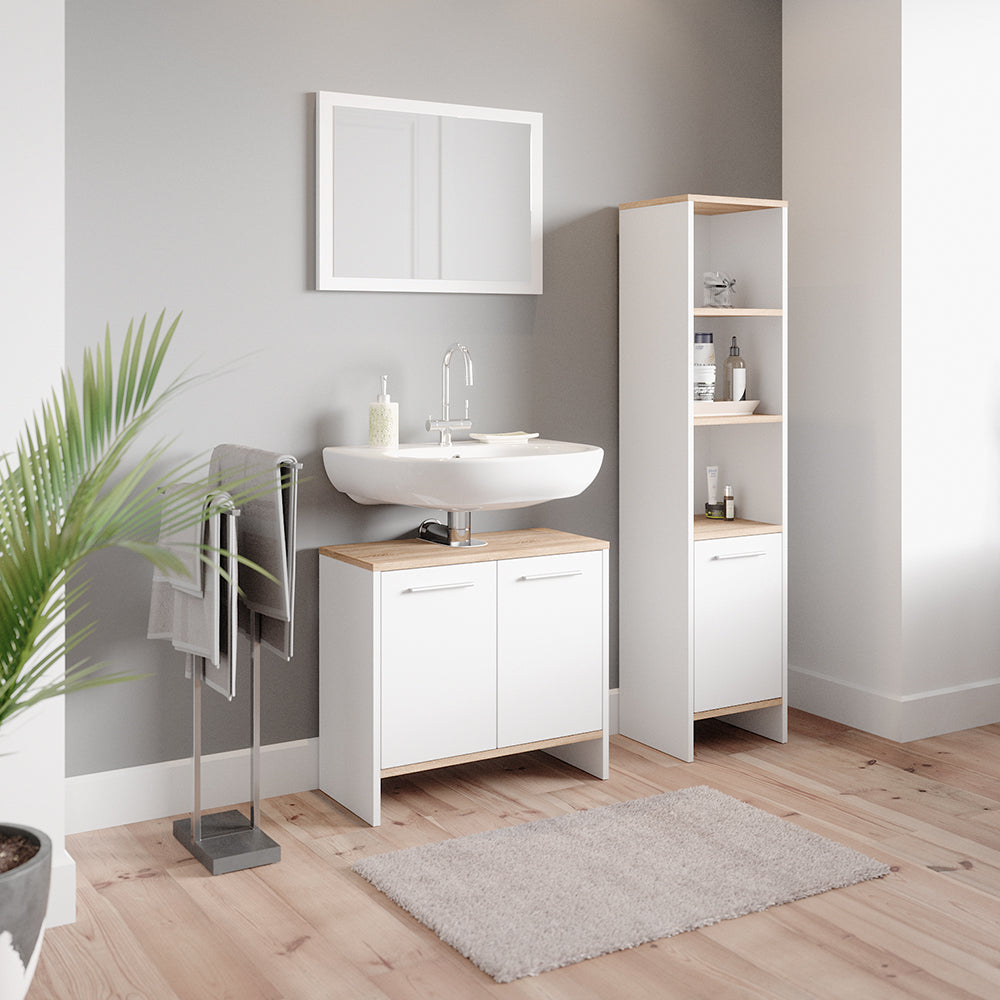 Vicco Mobile bagno alto Bianco 32 x 136.6 cm