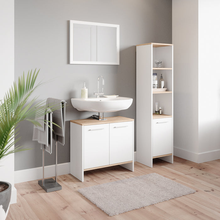 Vicco Mobile bagno alto Bianco 32 x 136.6 cm