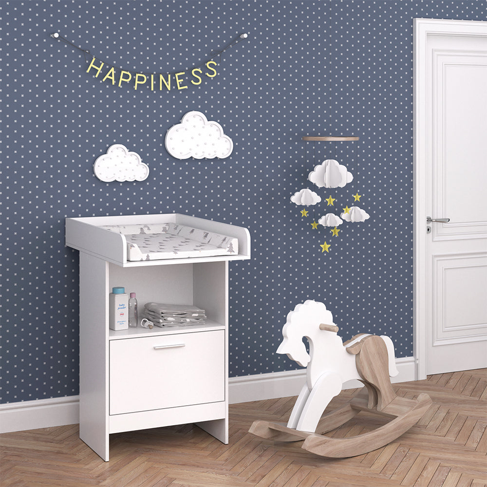 Vicco Fasciatoio Bianco 60 x 103 cm con cassetto