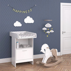 Vicco Fasciatoio Bianco 60 x 103 cm con cassetto