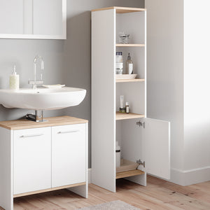 Vicco Mobile bagno alto Bianco 32 x 136.6 cm