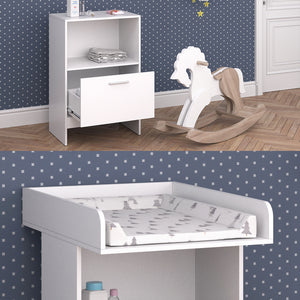 Vicco Fasciatoio Bianco 60 x 103 cm con cassetto