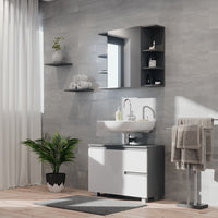 Vicco Mobile sottolavabo per bagno Antracite/bianco 80 x 60.8 cm