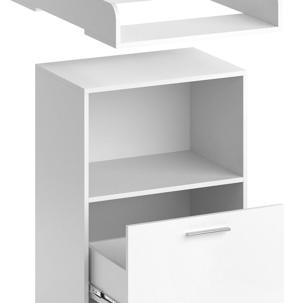 Vicco Fasciatoio Bianco 60 x 103 cm con cassetto