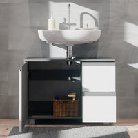Vicco Mobile sottolavabo per bagno Antracite/bianco 80 x 60.8 cm