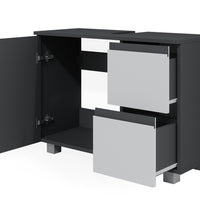Vicco Mobile sottolavabo per bagno Antracite/bianco 80 x 60.8 cm
