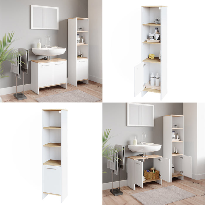 Vicco Mobile bagno alto Bianco 32 x 136.6 cm