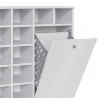 Vicco Armadietto da bagno con portabiancheria Bianco 78.4 x 91.6 cm