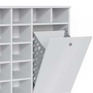 Vicco Armadietto da bagno con portabiancheria Bianco 78.4 x 91.6 cm