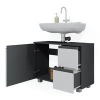 Vicco Mobile sottolavabo per bagno Antracite/bianco 80 x 60.8 cm