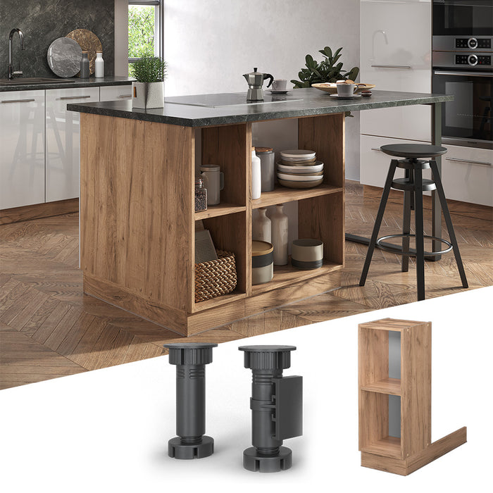 Vicco Isola cucina Quercia dorata 30 cm senza piano di lavoro