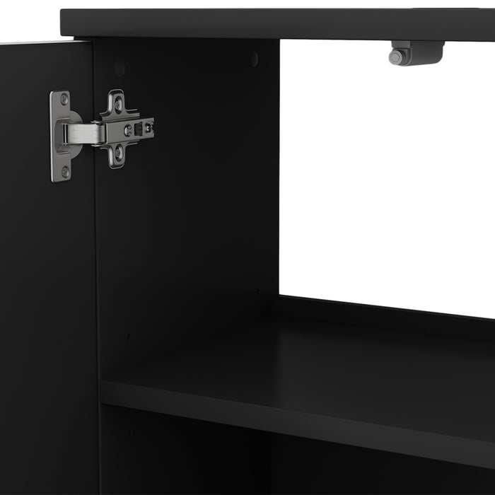 Vicco Mobile sottolavabo per bagno Nero 60 x 57 cm con 2 porte