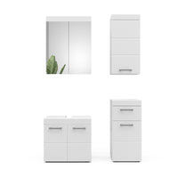 Vicco Set mobili bagno Bianco 4 parti