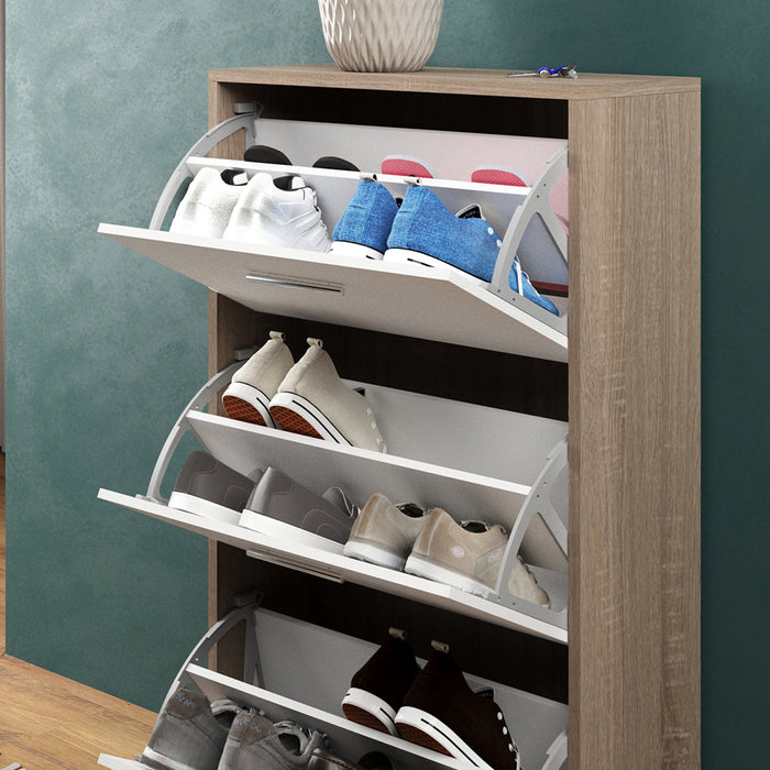 Vicco Scarpiera da ingresso Bianco/Sonoma 59 x 105 cm