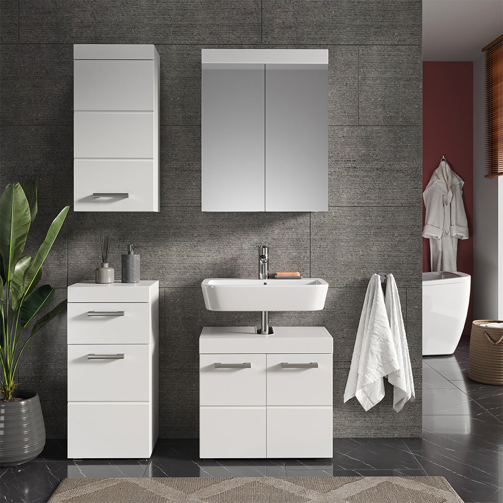 Vicco Set mobili bagno Bianco 4 parti