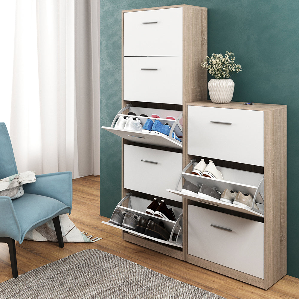 Vicco Scarpiera da ingresso Bianco/Sonoma 59 x 105 cm