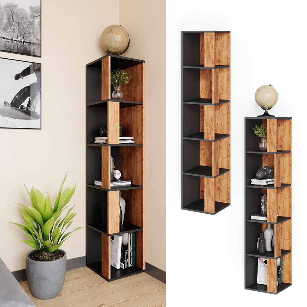 Vicco Scaffale angolare Quercia dorata 33.3 x 162.2 cm