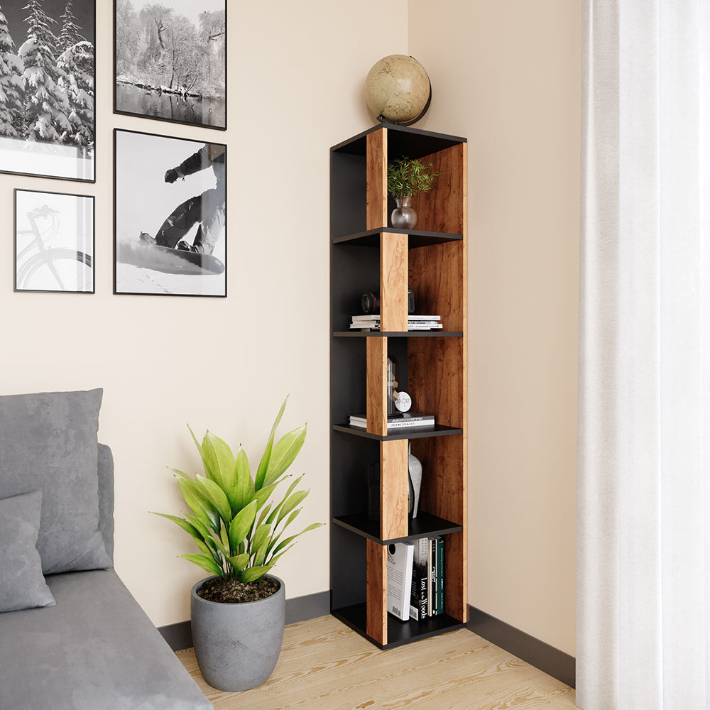 Vicco Scaffale angolare Quercia dorata 33.3 x 162.2 cm