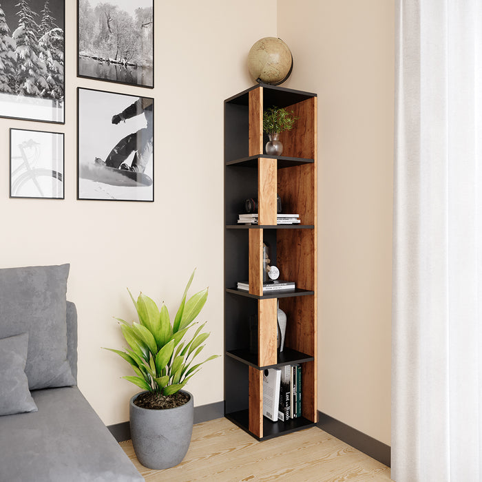 Vicco Scaffale angolare Quercia dorata 33.3 x 162.2 cm