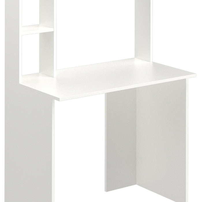 Vicco Scrivania con ripiani Bianco 90 x 51.6 cm