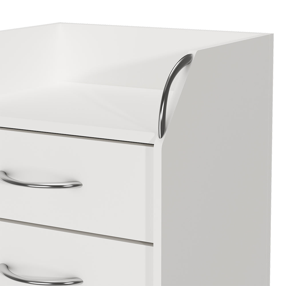 Vicco Contenitore per rotoli Bianco 36 x 40 cm con 4 cassetti