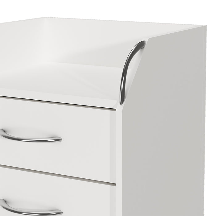 Vicco Contenitore per rotoli Bianco 36 x 40 cm con 4 cassetti