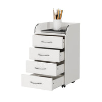 Vicco Contenitore per rotoli Bianco 36 x 40 cm con 4 cassetti