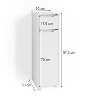 Vicco Mobiletto bagno Bianco 30 x 97.5 cm