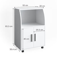 Vicco Carrello cucina Bianco 55 x 83.8 cm