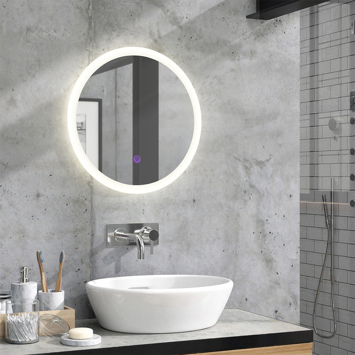 Vicco Specchio bagno Bianco 50 x 50 cm Rotondo