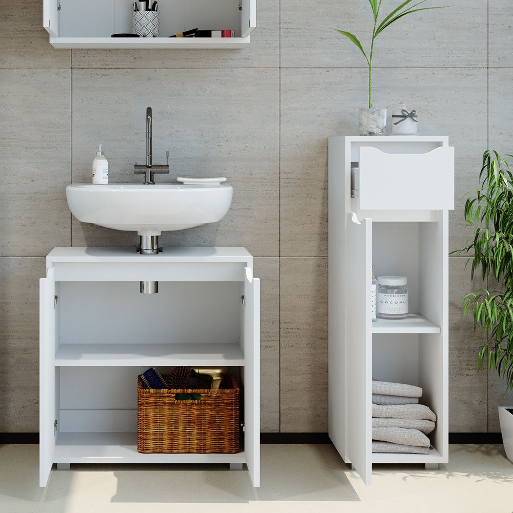 Vicco Mobiletto bagno Bianco 30 x 97.5 cm