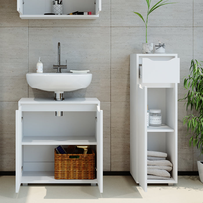 Vicco Mobiletto bagno Bianco 30 x 97.5 cm