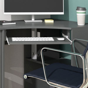 Vicco Scrivania angolare Antracite 83 x 76 cm