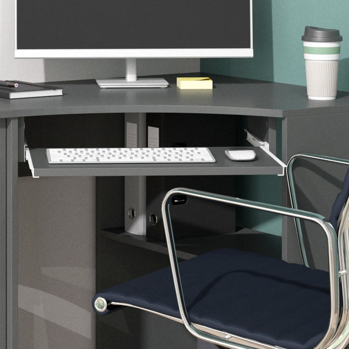 Vicco Scrivania angolare Antracite 83 x 76 cm