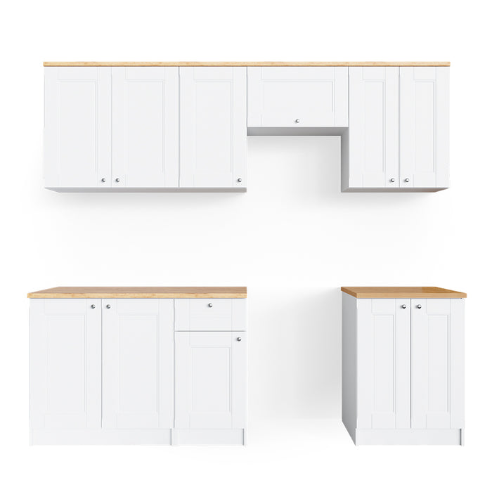 Vicco Mobile da cucina Bianco 240 cm , PL Goldkraft