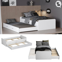 Vitalispa Letto per bambini Bianco 90x200 cm con rete a doghe, senza materasso