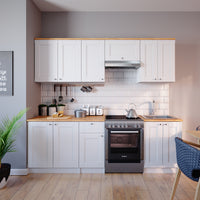 Vicco Mobile da cucina Bianco 240 cm , PL Goldkraft