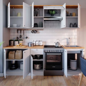 Vicco Mobile da cucina Bianco 240 cm , PL Goldkraft