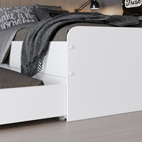 Vitalispa Letto per bambini Bianco 90x200 cm con rete a doghe, senza materasso