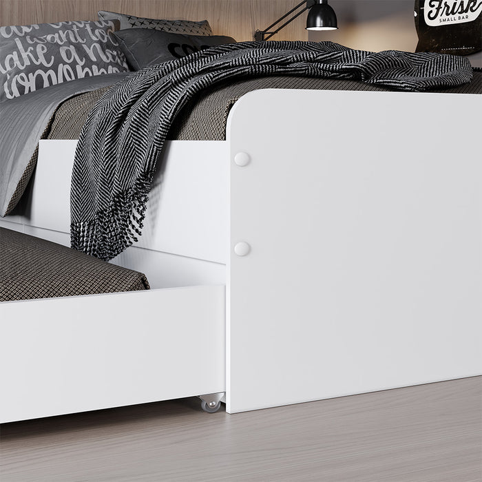 Vitalispa Letto per bambini Bianco 90x200 cm con rete a doghe, senza materasso