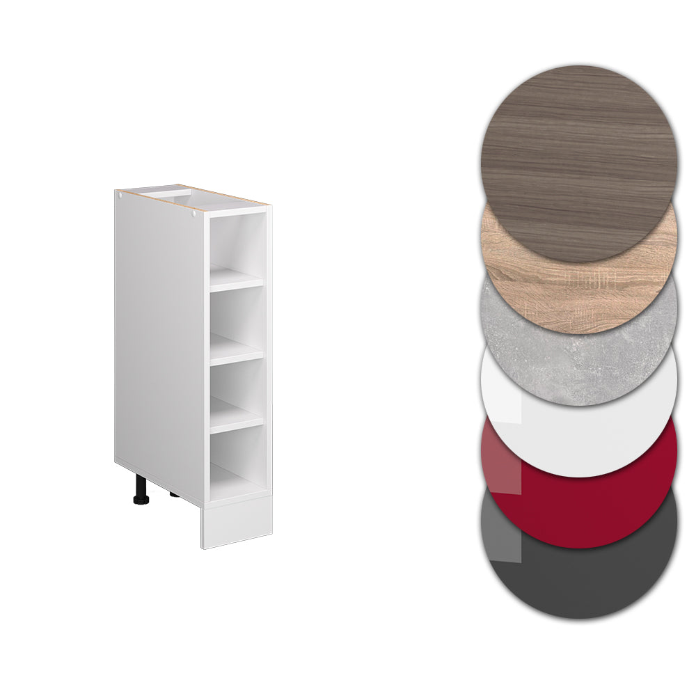 Vicco Scaffale da cucina Bianco 20 cm senza piano di lavoro