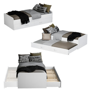 Vitalispa Letto per bambini Bianco 90x200 cm con rete a doghe, senza materasso