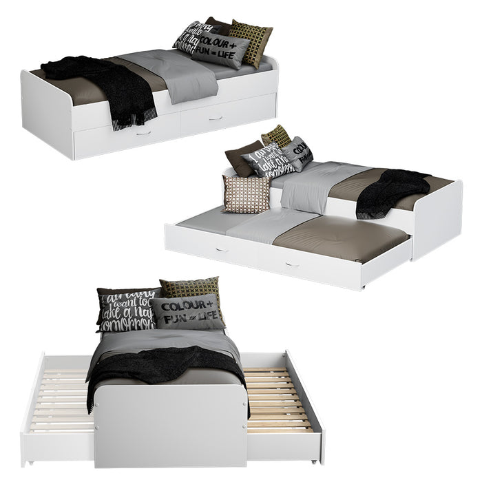 Vitalispa Letto per bambini Bianco 90x200 cm con rete a doghe, senza materasso