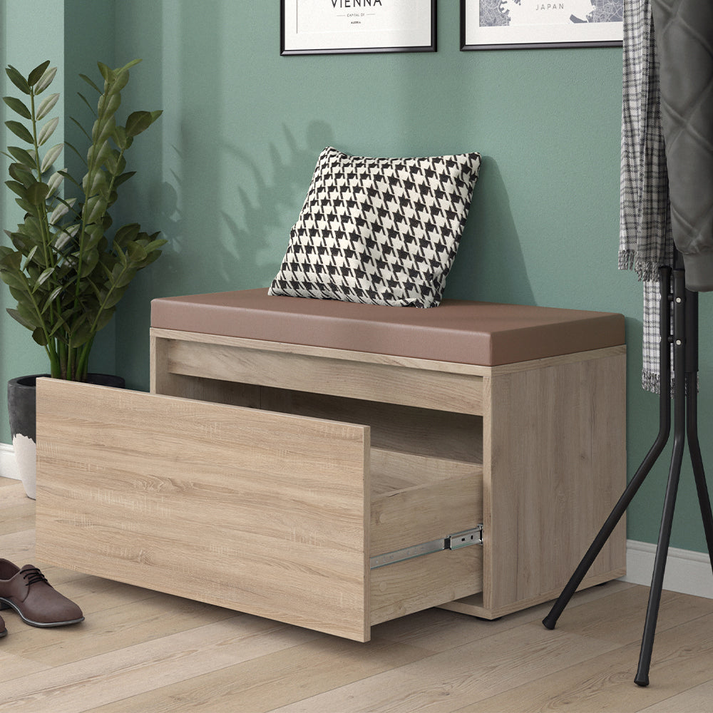 Vicco Panca scarpiera da ingresso Sonoma 80 x 45 cm