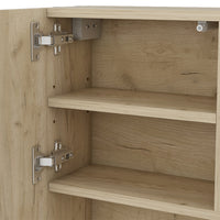 Vicco Specchio contenitore bagno Bianco 54 x 55 cm con anta e vani a giorno