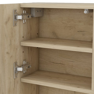 Vicco Specchio contenitore bagno Bianco 54 x 55 cm con anta e vani a giorno