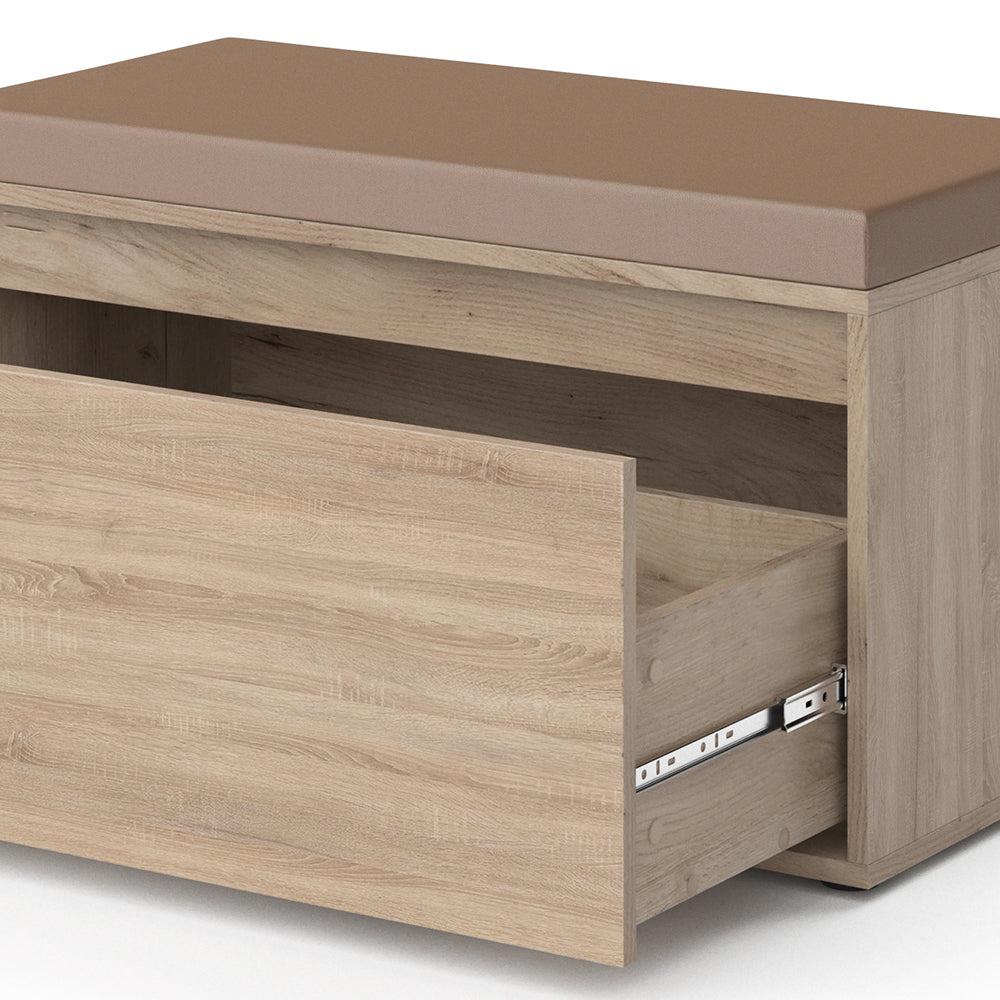 Vicco Panca scarpiera da ingresso Sonoma 80 x 45 cm